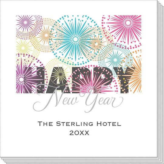 Colorful New Year Napkins